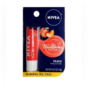 3/$15 NIVEA Peach Tinted Lip Care – All-Day Moisture – 0.17 oz / 4.8 g